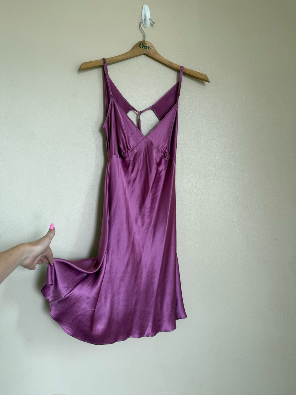 100% Silk Victoria’s Secret Shiny Tie-Back Dress